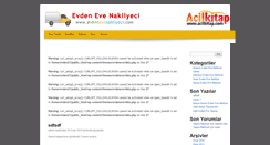Desktop Screenshot of evdenevenakliyeci.com