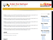 Tablet Screenshot of evdenevenakliyeci.com